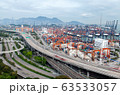 Hong Kong/China - July 05 2019: Container terminal 63533057