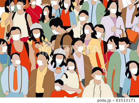people wearing face mask illustration people wearing face mask illustration 63533171