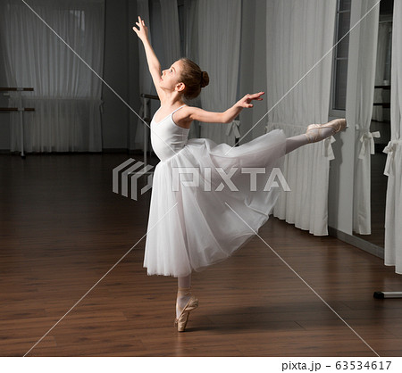 Little girl classic ballet dancer 63534617