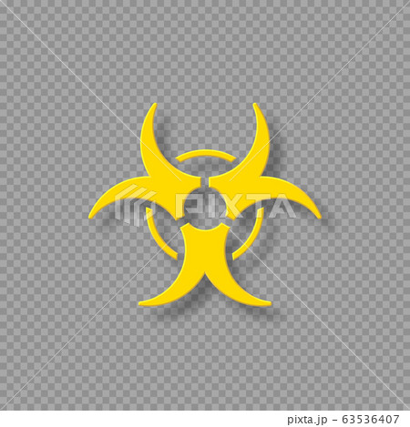 Vector biohazard warning symbol. Vector biohazard warning symbol. 63536407