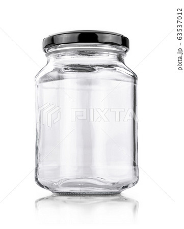 blank packaging transparent glass bottle with black stainless cap 63537012