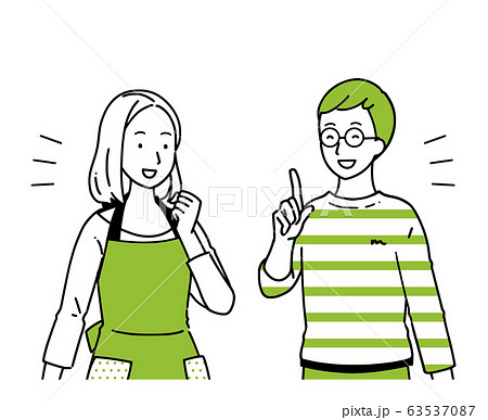 会話をする夫婦 63537087