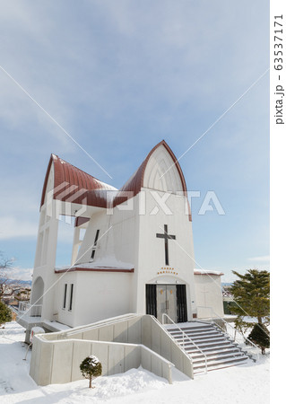 函館_聖ヨハネ教会雪景色 函館_聖ヨハネ教会雪景色 63537171