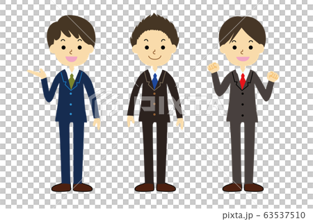 スーツ 男性 会社員 就活 AI eps ベクター 素材 データ 63537510