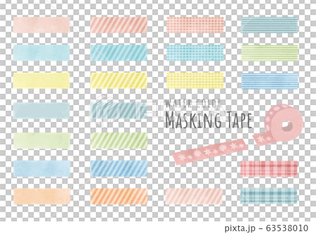 Watercolor style pastel masking tape Watercolor style pastel masking tape 63538010