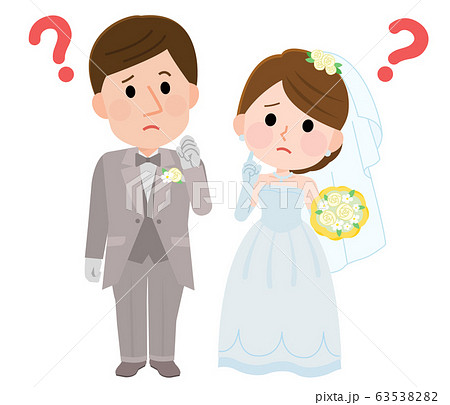 Wedding Wedding Reception Doubt Bride And Stock Illustration 6353