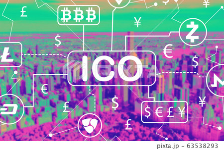 Cryptocurrency ICO theme 63538293