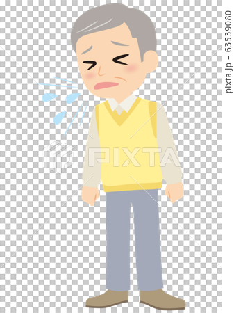 咳をするおじいちゃん 63539080