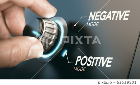 Change to positive attitude. Psychology concept. 63539501