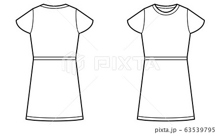 Fashion Size Notation And Description Template Stock Illustration