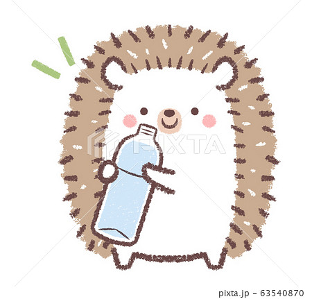 Hedgehog Hydration Stock Illustration