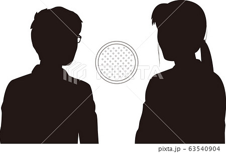面会する女性と男性 面会する女性と男性 63540904