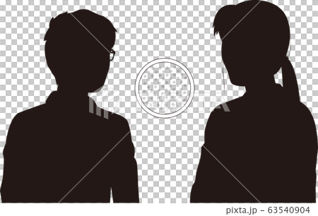 面会する女性と男性 面会する女性と男性 63540904
