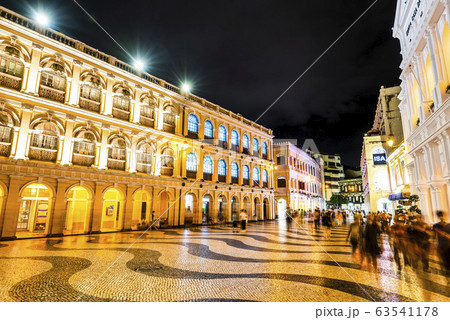 Historic Centre of Macau-Senado Square in Macau, China. The Historic Centre of Macau was inscribed on the UNESCO World Heritage List in 2005. Historic Centre of Macau-Senado Square in Macau, China. The Historic Centre of Macau was inscribed on the UNESCO World Heritage List in 2005. 63541178