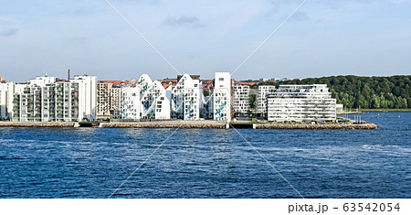 Modern residential buildings at the port of Aarhus in Denmark Modern residential buildings at the port of Aarhus in Denmark 63542054
