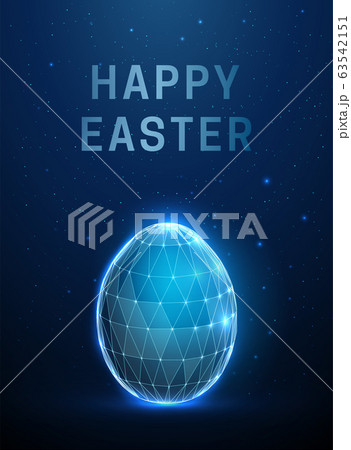 Abstract egg. Happy easter card. Low poly style design. Abstract egg. Happy easter card. Low poly style design. 63542151