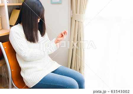 テタニー発作の女性　手の異常 63543002