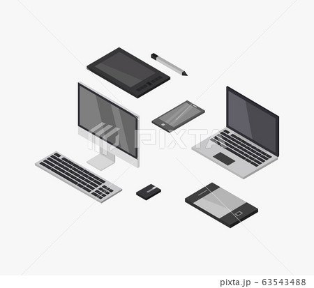 isometric digital objects 63543488
