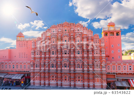 Hawa Mahal Palace in India, Pink City of Jaipur Hawa Mahal Palace in India, Pink City of Jaipur 63543622