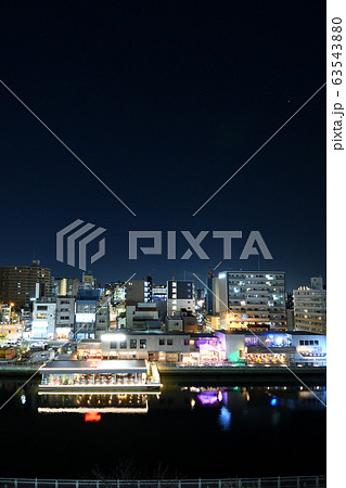 タグボート大正　俯瞰ロング縦①　夜景　段階露光HDR素材に 63543880
