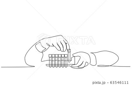 Medical staff analyze coronavirus tests. COVID-19 symbol Medical staff analyze coronavirus tests. COVID-19 symbol 63546111