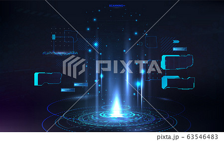 HUD circle hologram for presentation UI, UX, GUI 63546483