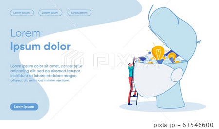 Idea Storage Flat Landing Page Vector Template Idea Storage Flat Landing Page Vector Template 63546600