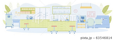 Modern Technological Laboratory Empty Interior 63546814