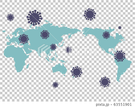 World map virus infection pandemic 63551901