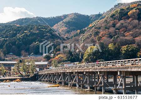 Arashiyama autumn maple and Togetsukyo bridge in Kyoto, Japan Arashiyama autumn maple and Togetsukyo bridge in Kyoto, Japan 63553677