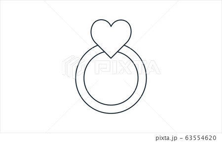 Wedding ring icon with heart. Love sign and symbol. Love, couple, relationship, dating, wedding, holiday, romantic amour theme. Engagement ring. Heart shape. Wedding ring icon with heart. Love sign and symbol. Love, couple, relationship, dating, wedding, holiday, romantic amour theme. Engagement ring. Heart shape. 63554620