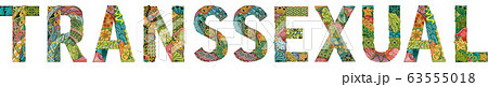 Word TRANSSEXUAL with a pattern in tribal Indian Word TRANSSEXUAL with a pattern in tribal Indian 63555018