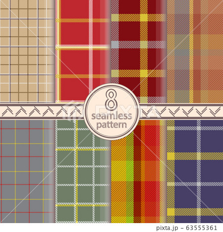 Classical checkered tartan pattern. Classical checkered tartan pattern. 63555361