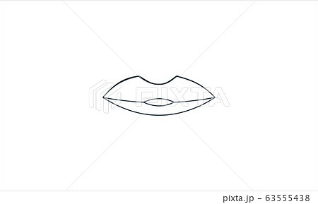 Lips icon. Kiss icon. Red lips, vector illustration	 63555438