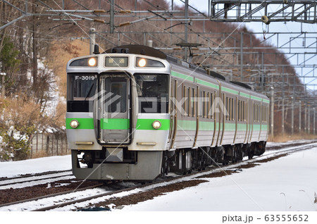 千歳線　西の里（信）　JR北海道　721系　F-3019編成（札幌） 63555652