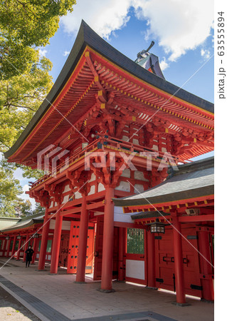 大宮　氷川神社　境内　桜門　 63555894