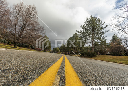 Yellow lines on road 63556233