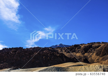 Mount Teide under clouds in Tenerife, Spain Mount Teide under clouds in Tenerife, Spain 63556740