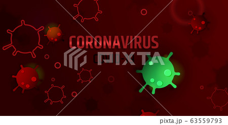 Coronavirus, Covid-19 symptoms background. 63559793