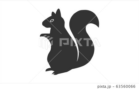 Squirrel Icon In Simple Style Vector Imageのイラスト素材