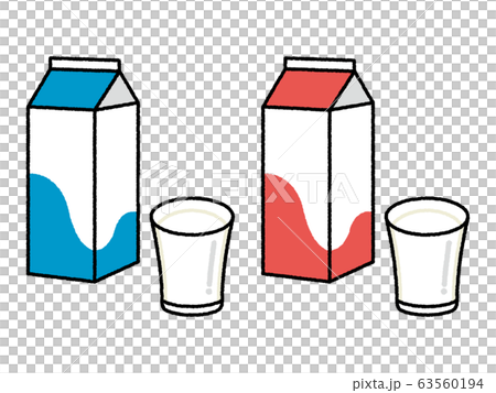 Milk Packs And Cups Stock Illustration