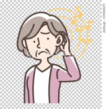 補聴器　難聴など　おばあさん 63560473