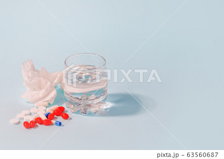Vaccines Covid-19 Antivirus Corona virus. Glass of 63560687