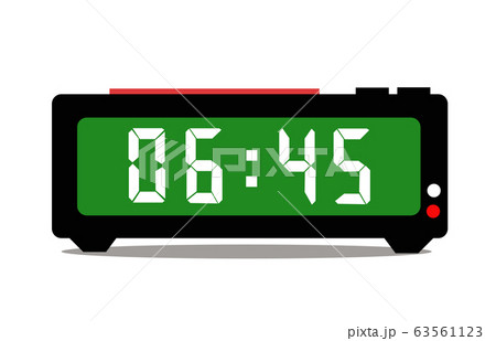 digital alarm clock vector