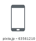 Smartphone icon, digital device. Ftat vector 63561210