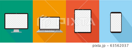 pc laptop smartphone vector illustration 63562037