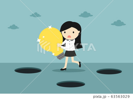 Business concept, Careless business woman is 63563029