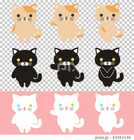 猫、ネコ、キャット、イラスト、動物 63563146