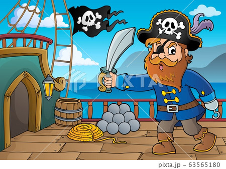Pirate holding sabre theme 3 63565180