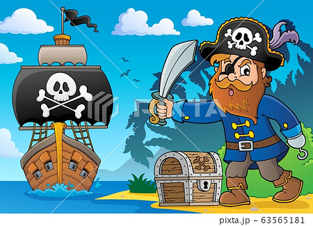 Pirate holding sabre theme 2 63565181